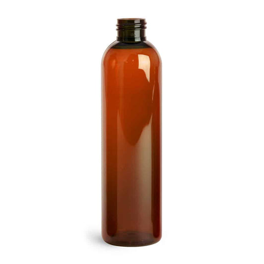 250ml Amber Plastic Bullet Bottle image 0