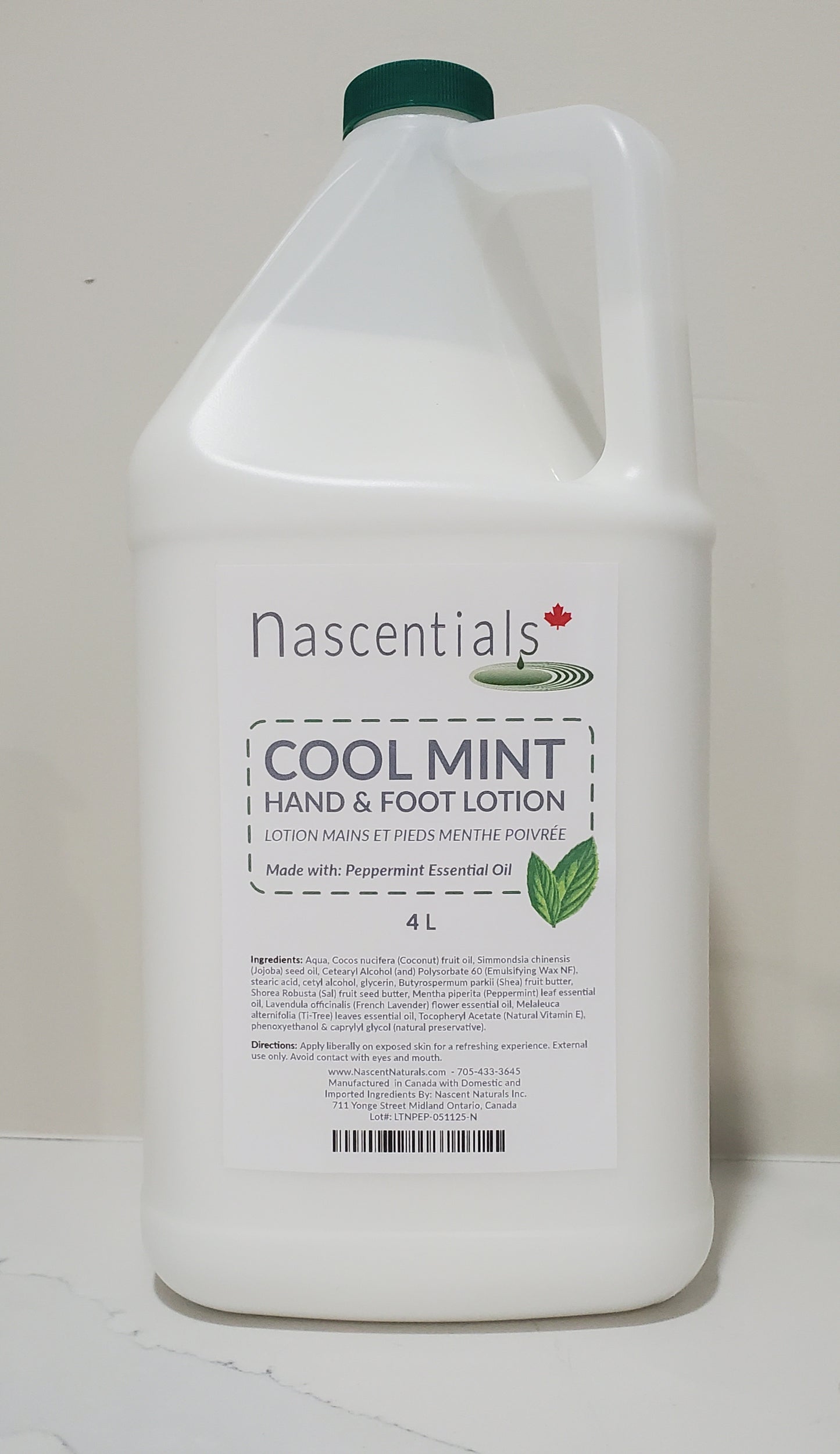 Cooling Peppermint Foot Lotion