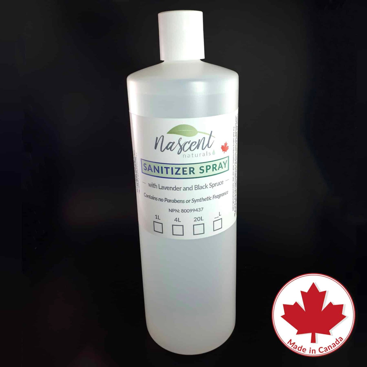 Hand Sanitizer Spray with Lavender and Black Spruce image 1