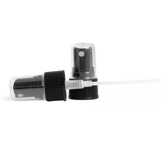 Spray Cap Black Ribbed 20/410 Neck