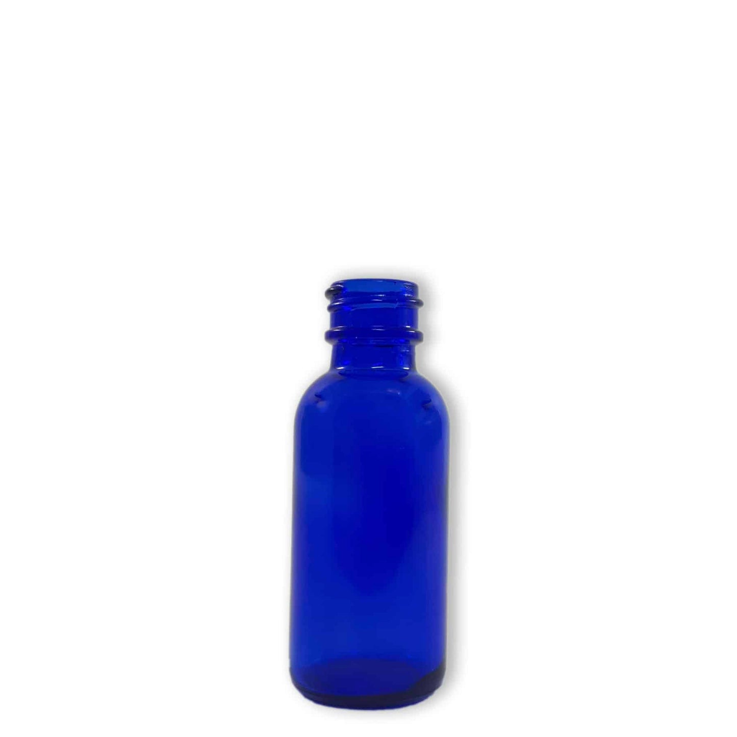 Blue Glass Boston Round Bottle - 30ml image 0