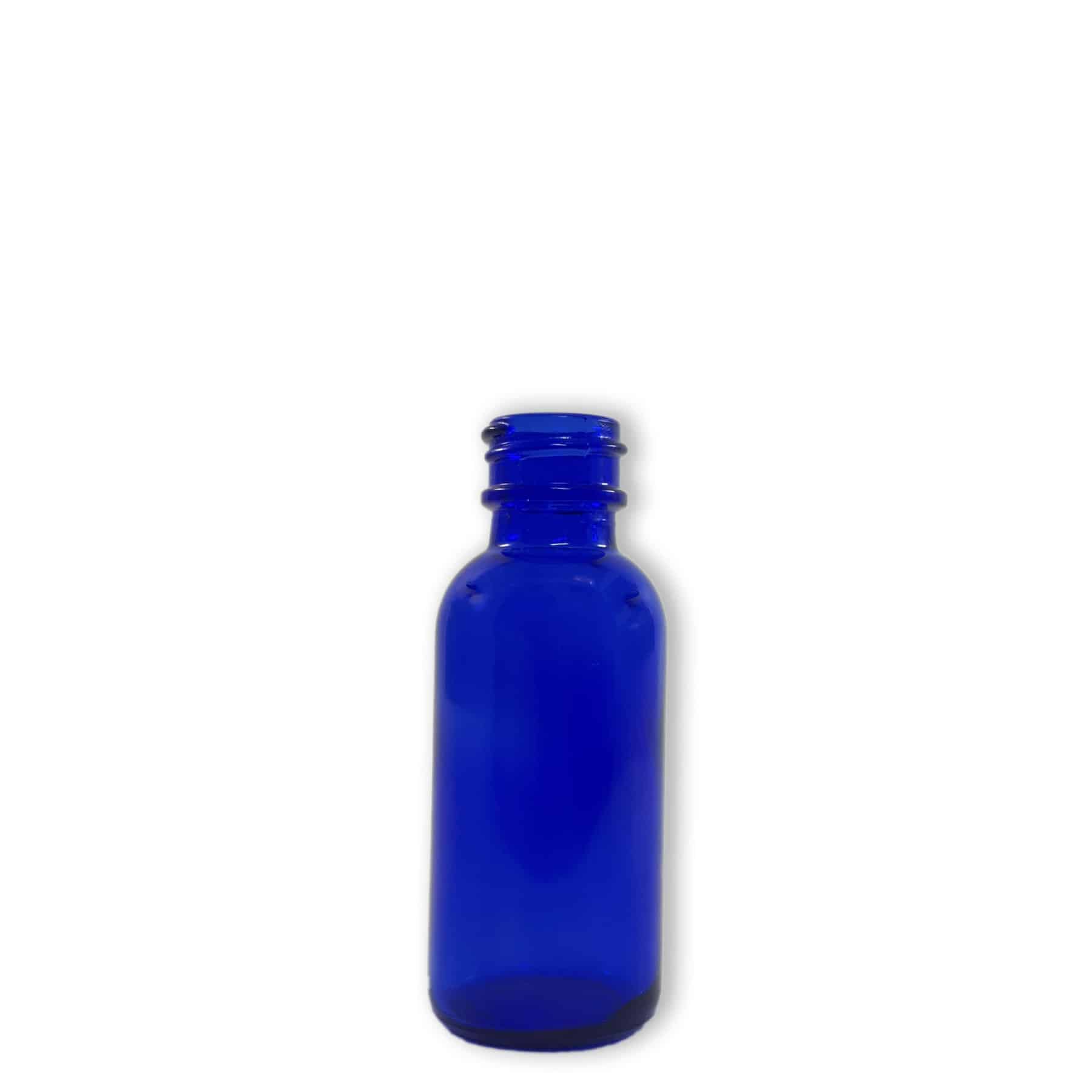 Blue Glass Boston Round Bottle - 30ml image 0