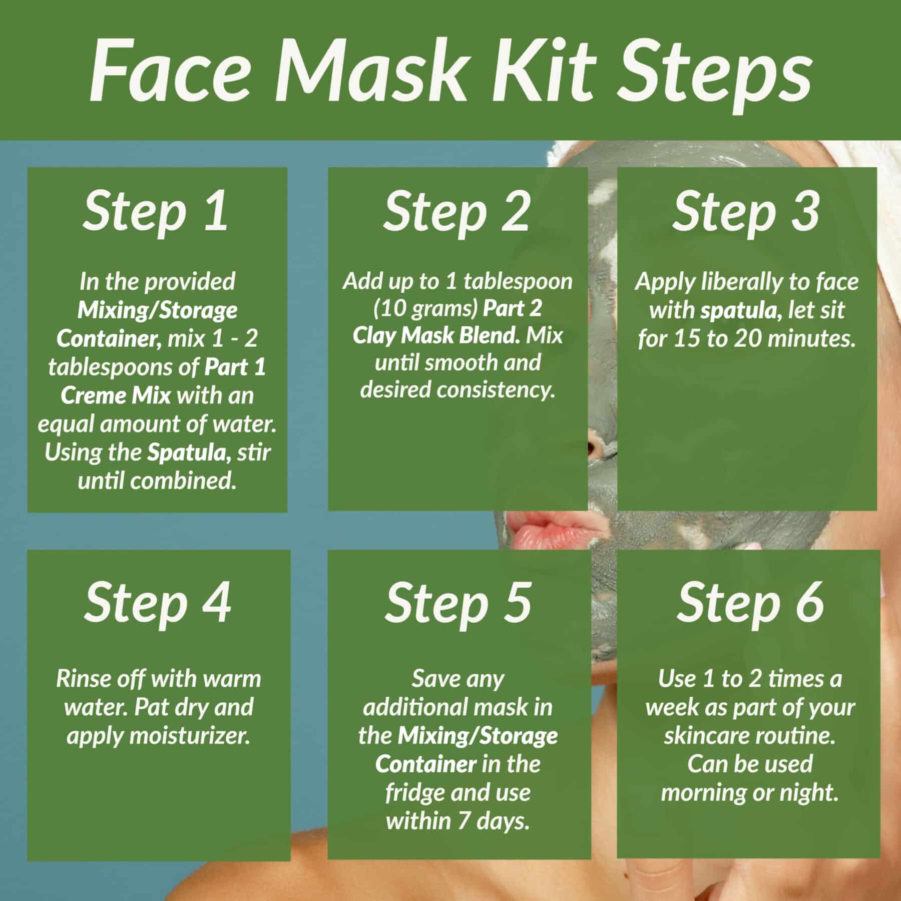 Smooth 2-Part Clay Face Mask Kit image 6