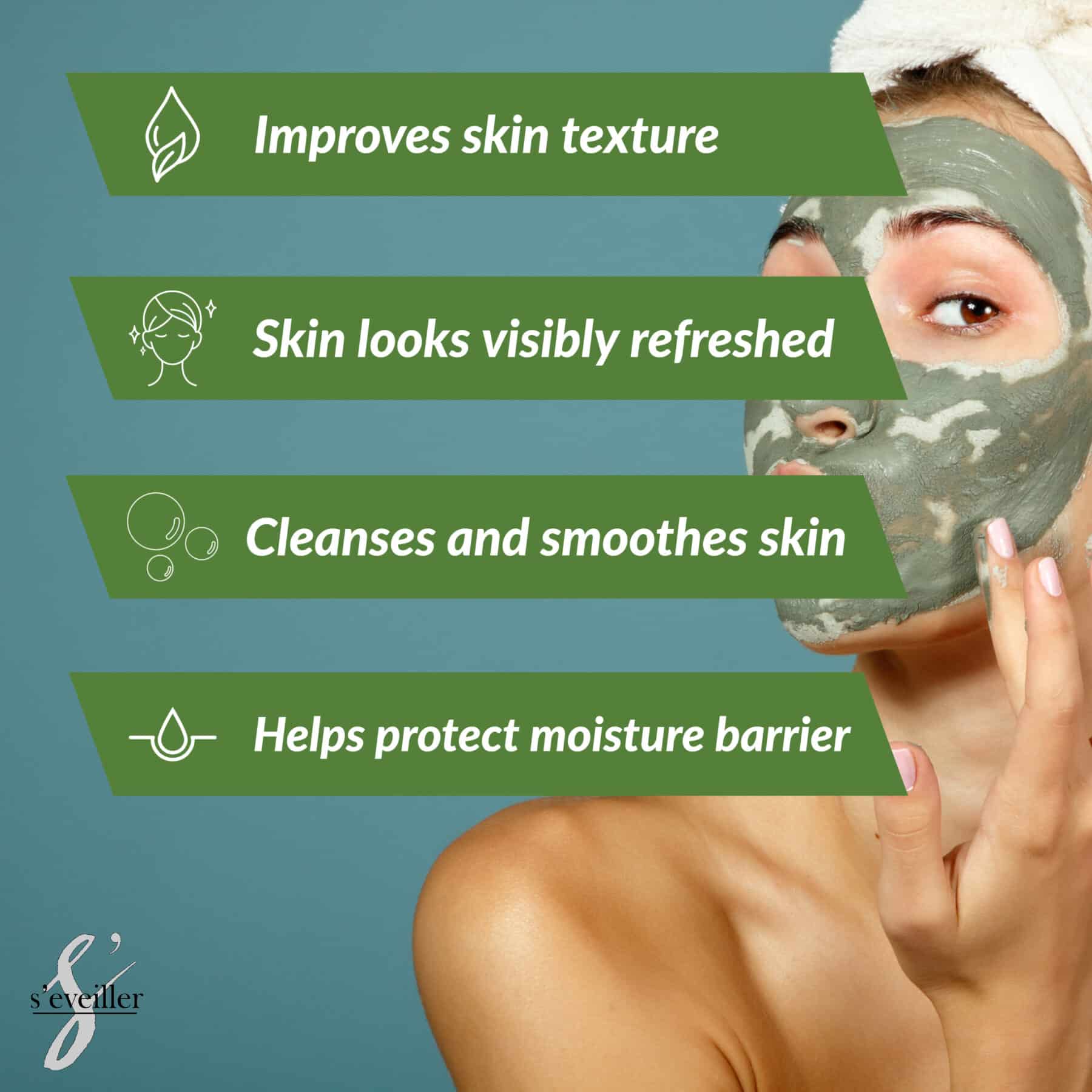 Smooth 2-Part Clay Face Mask Kit image 5